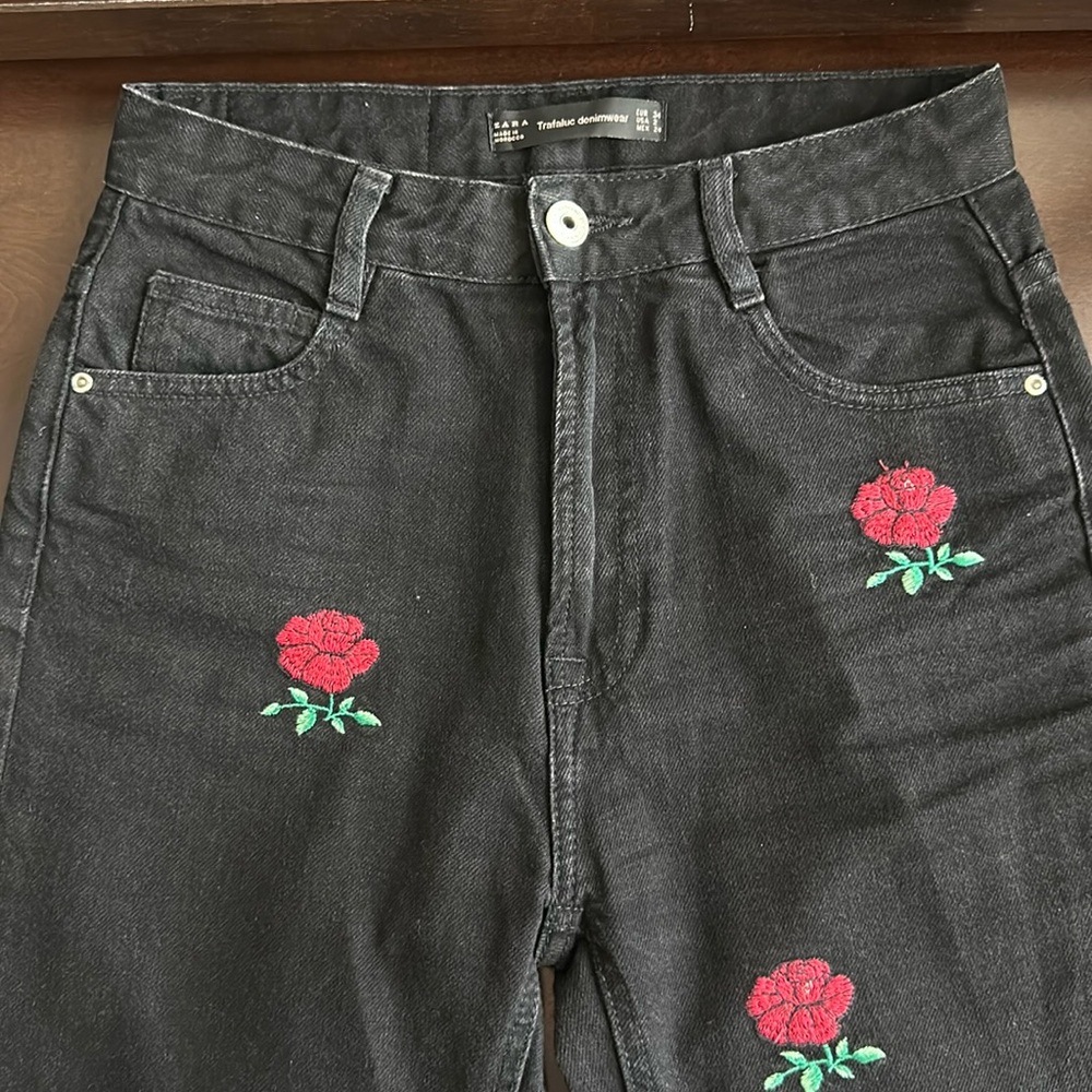 Zara Trafaluc Denim Mom Jeans Size 2